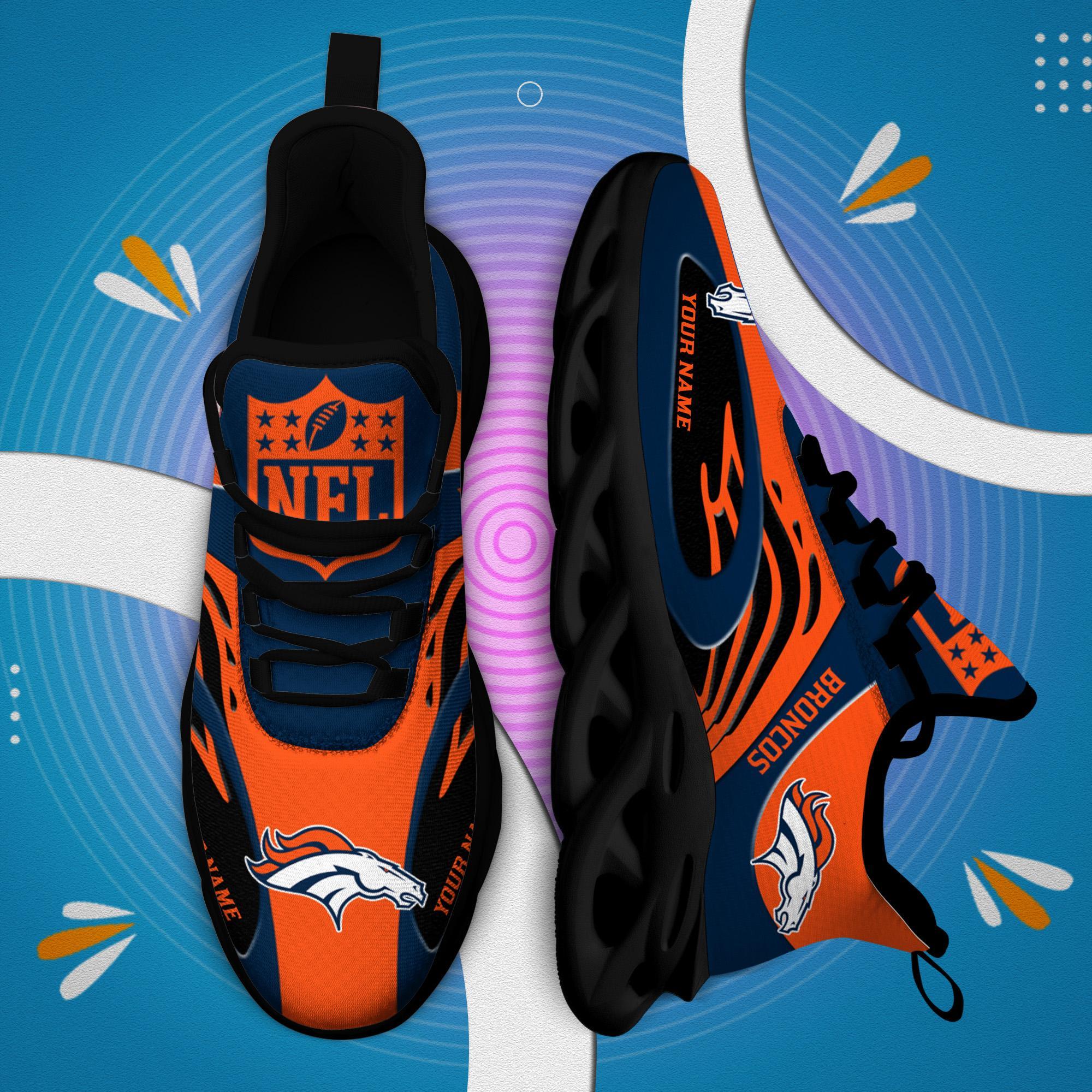 Ideafootwear Denver Broncos Max Soul Shoes Sneakers For Men And Women