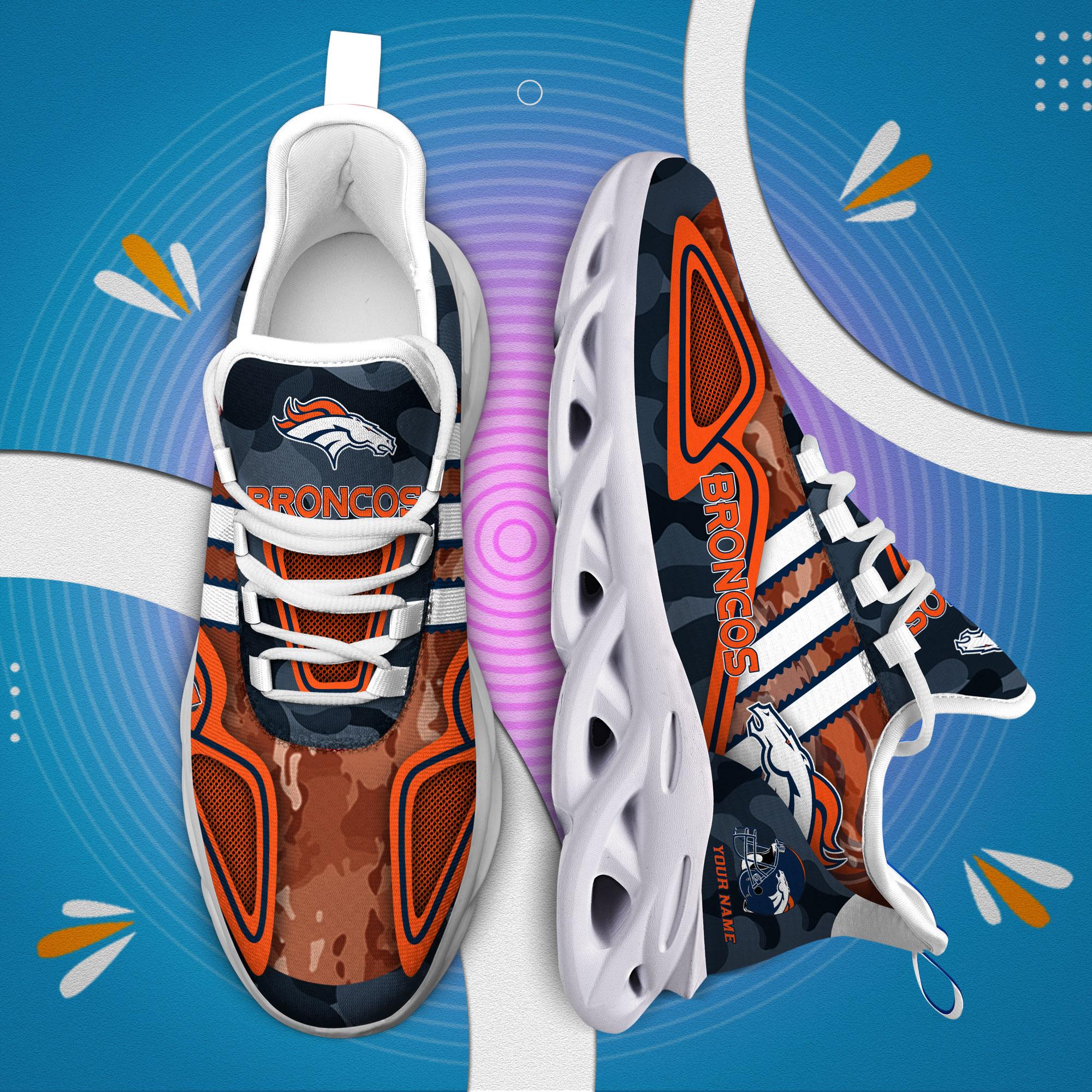 Ideafootwear Denver Broncos Max Soul Shoes Sneakers For Men And Women