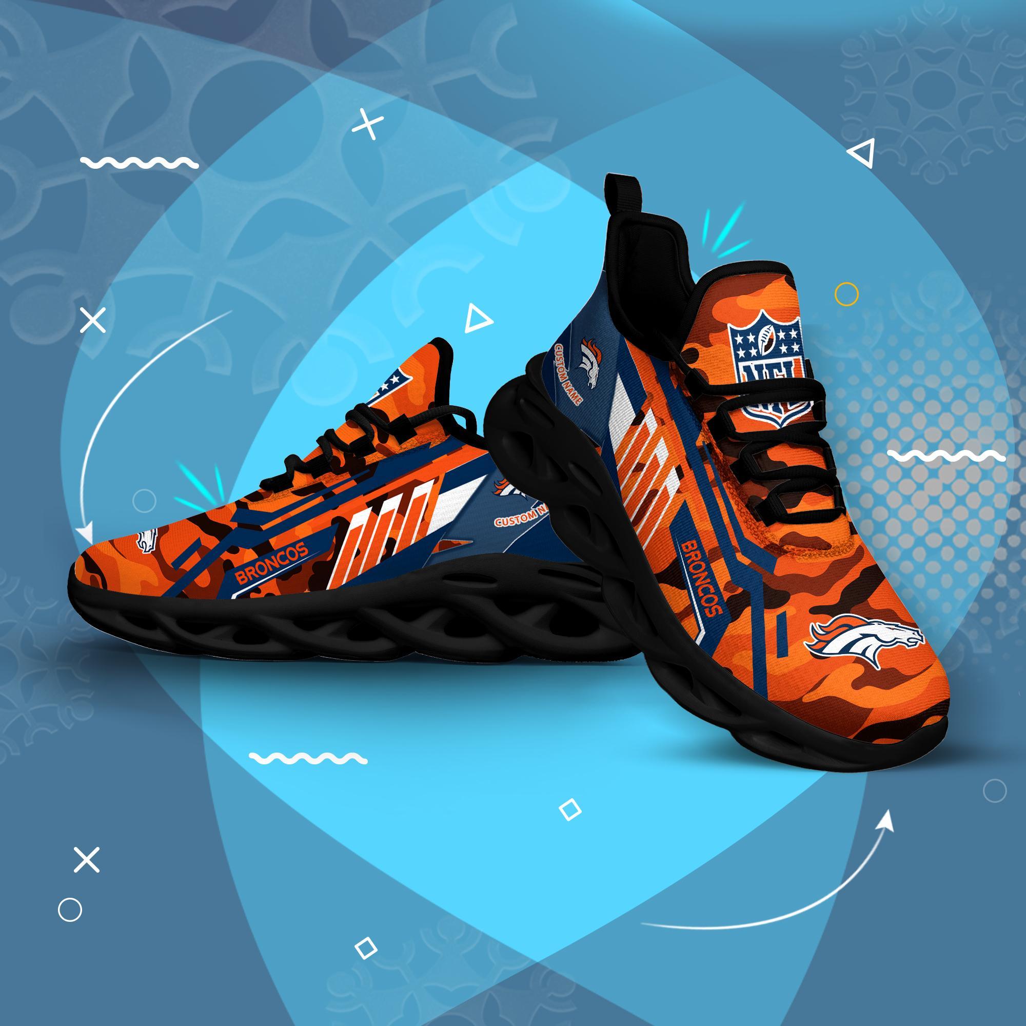 Ideafootwear Denver Broncos Max Soul Shoes Sneakers For Men And Women