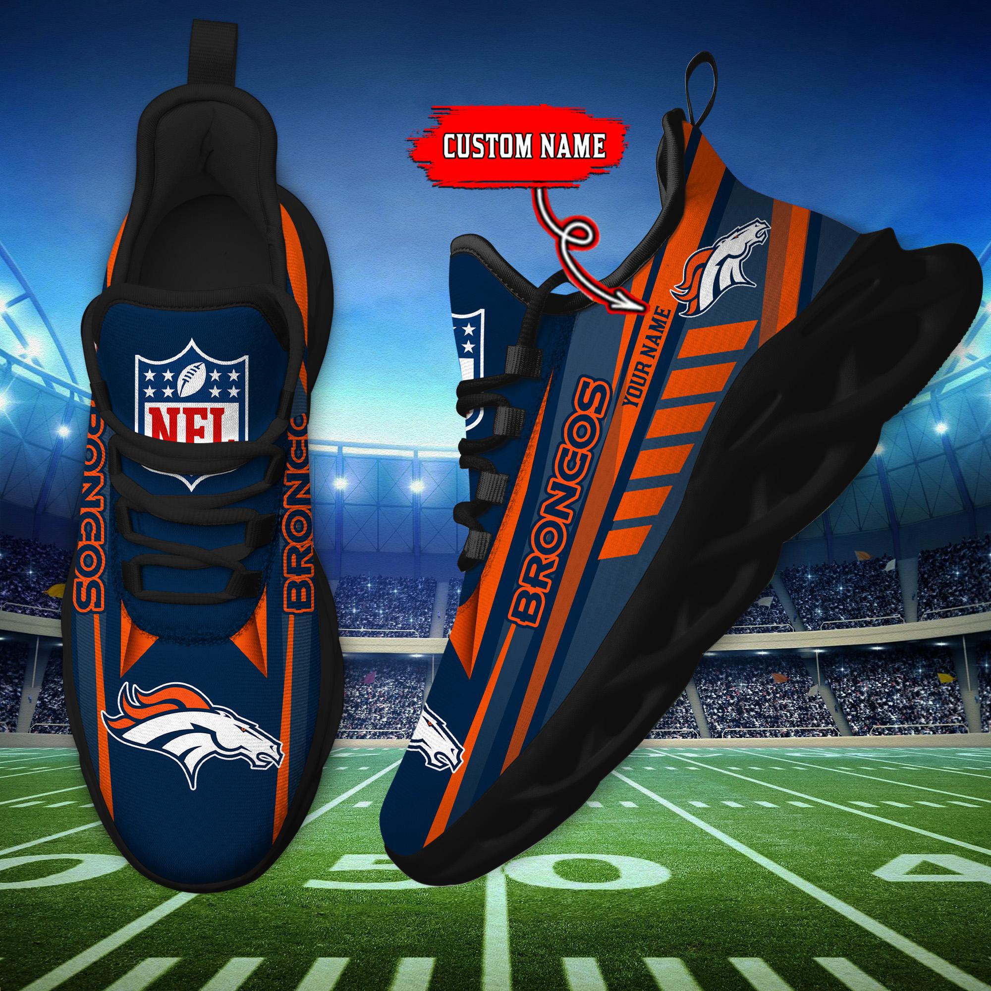 Ideafootwear Denver Broncos Max Soul Shoes Sneakers For Men And Women