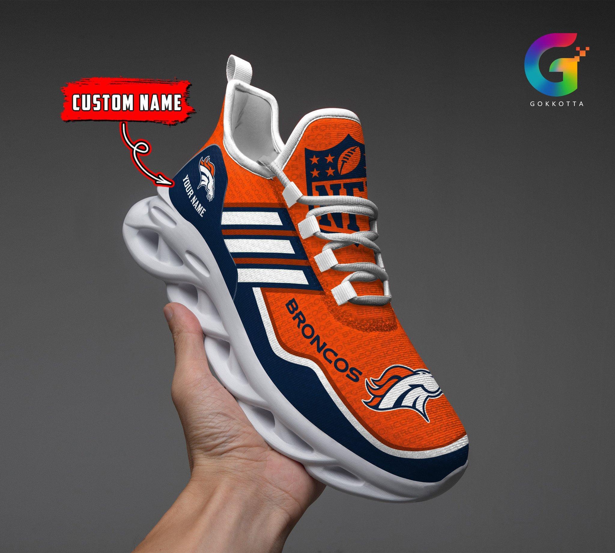 Ideafootwear Denver Broncos Max Soul Shoes Sneakers For Men And Women