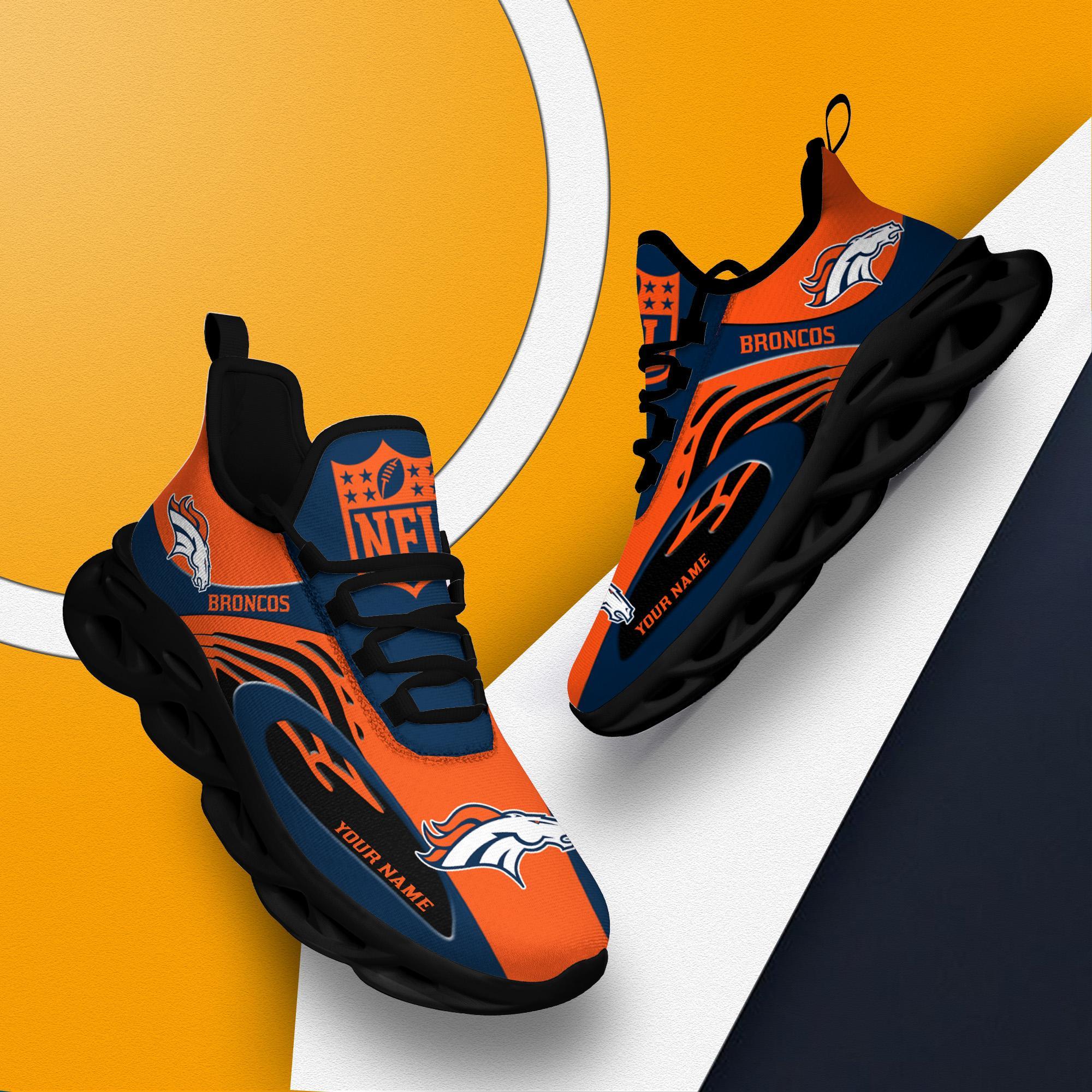Ideafootwear Denver Broncos Max Soul Shoes Sneakers For Men And Women
