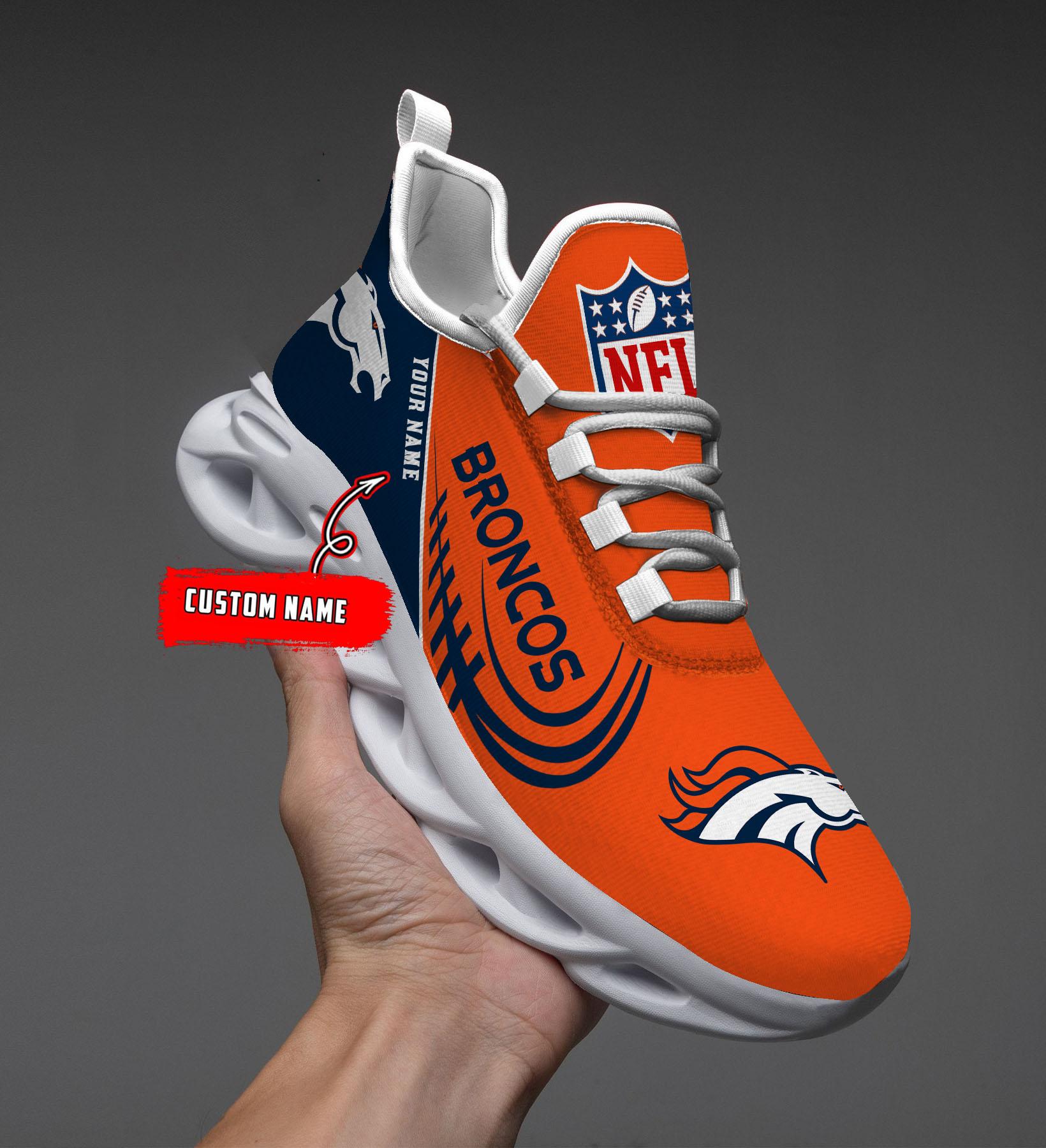 Ideafootwear Denver Broncos Max Soul Shoes Sneakers For Men And Women
