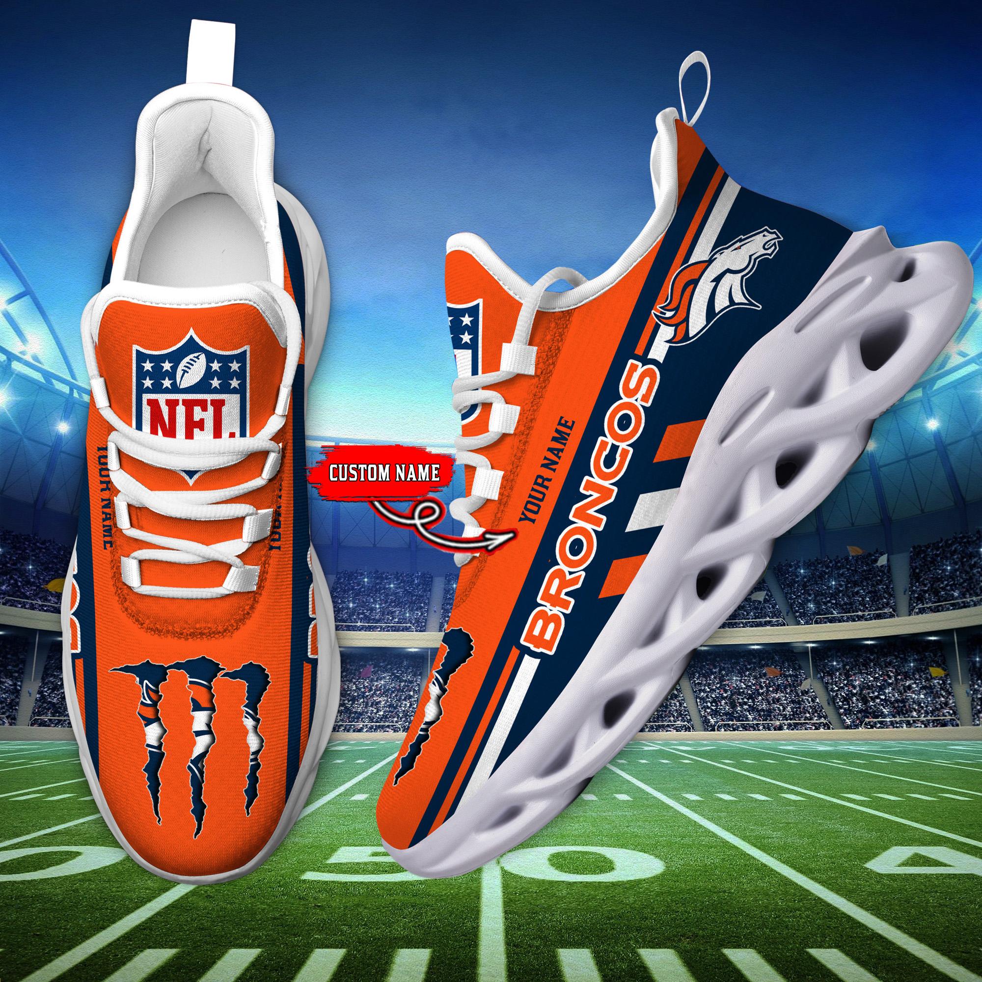 Ideafootwear Denver Broncos Max Soul Shoes Sneakers For Men And Women