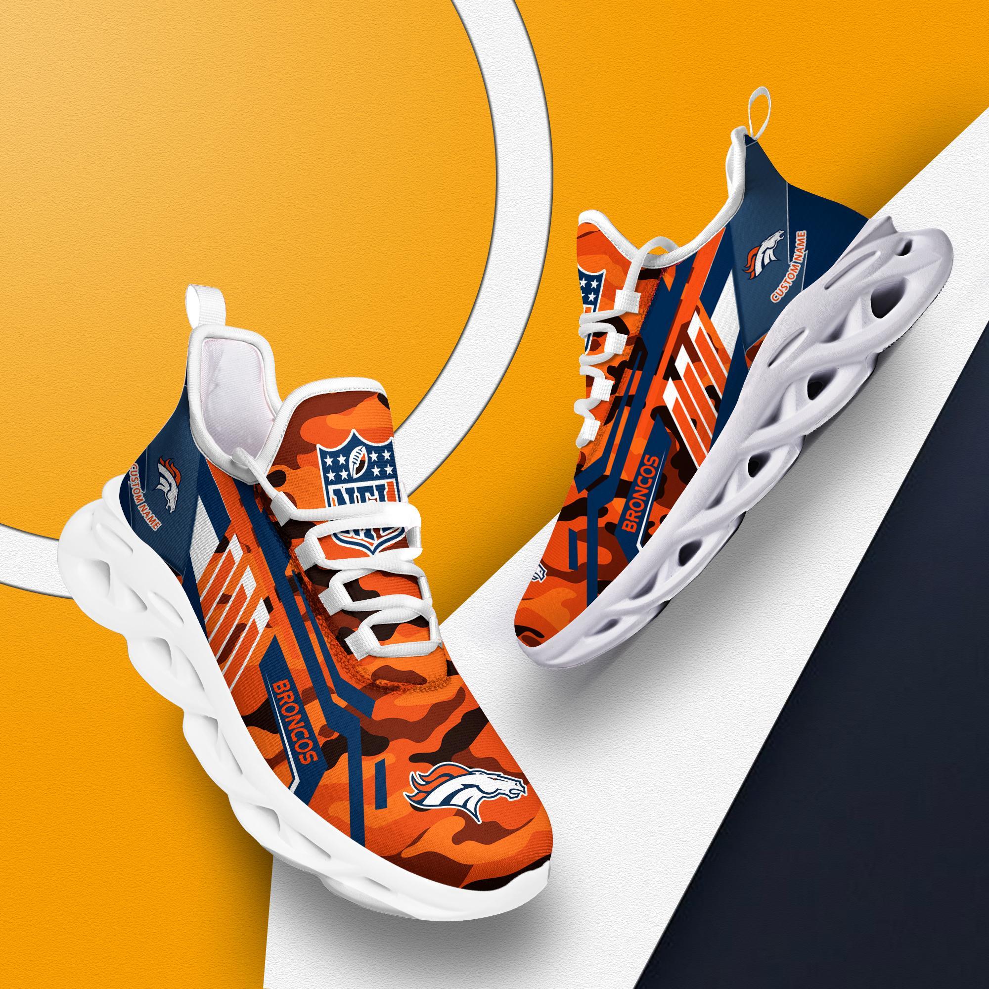 Ideafootwear Denver Broncos Max Soul Shoes Sneakers For Men And Women