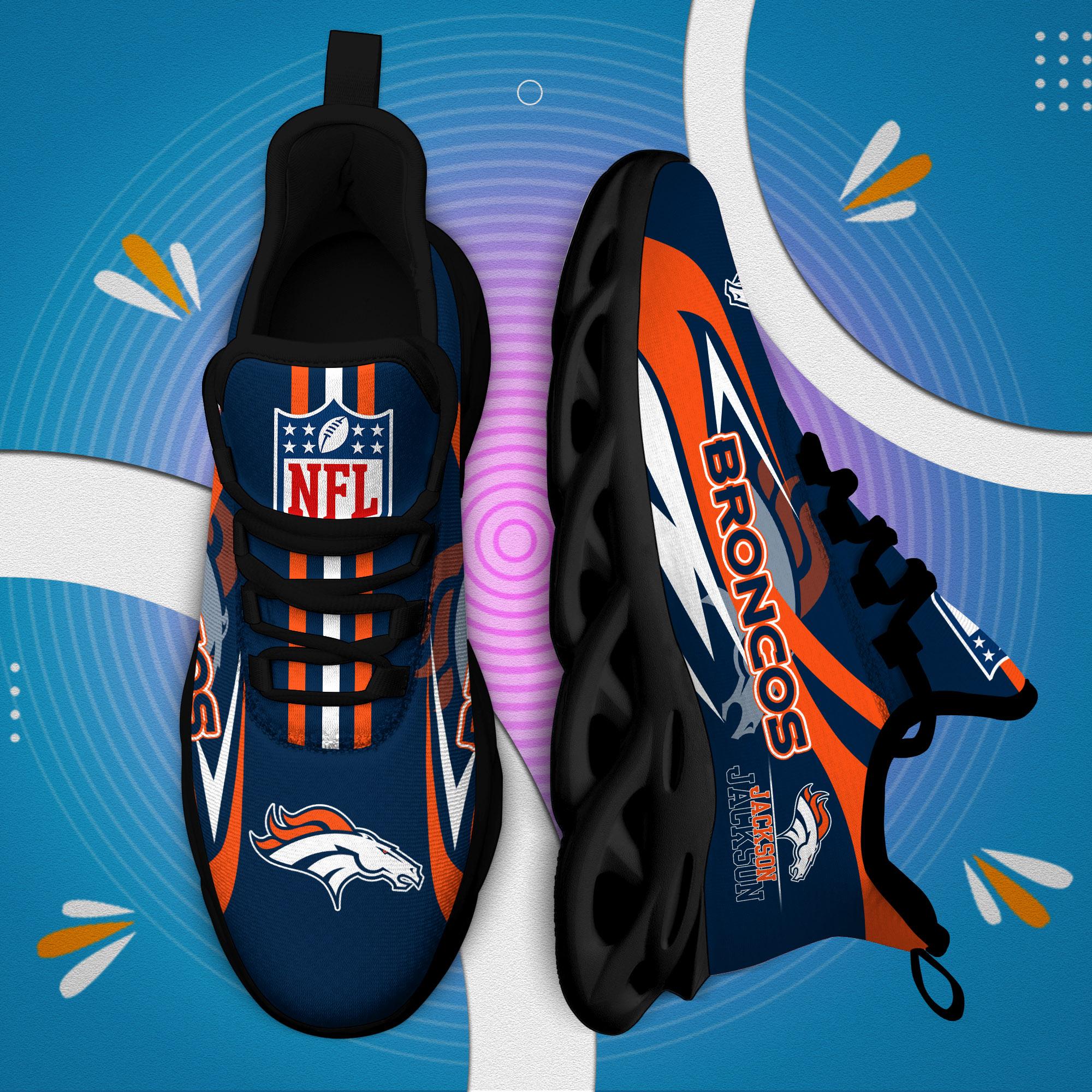 Ideafootwear Denver Broncos Max Soul Shoes Sneakers For Men And Women