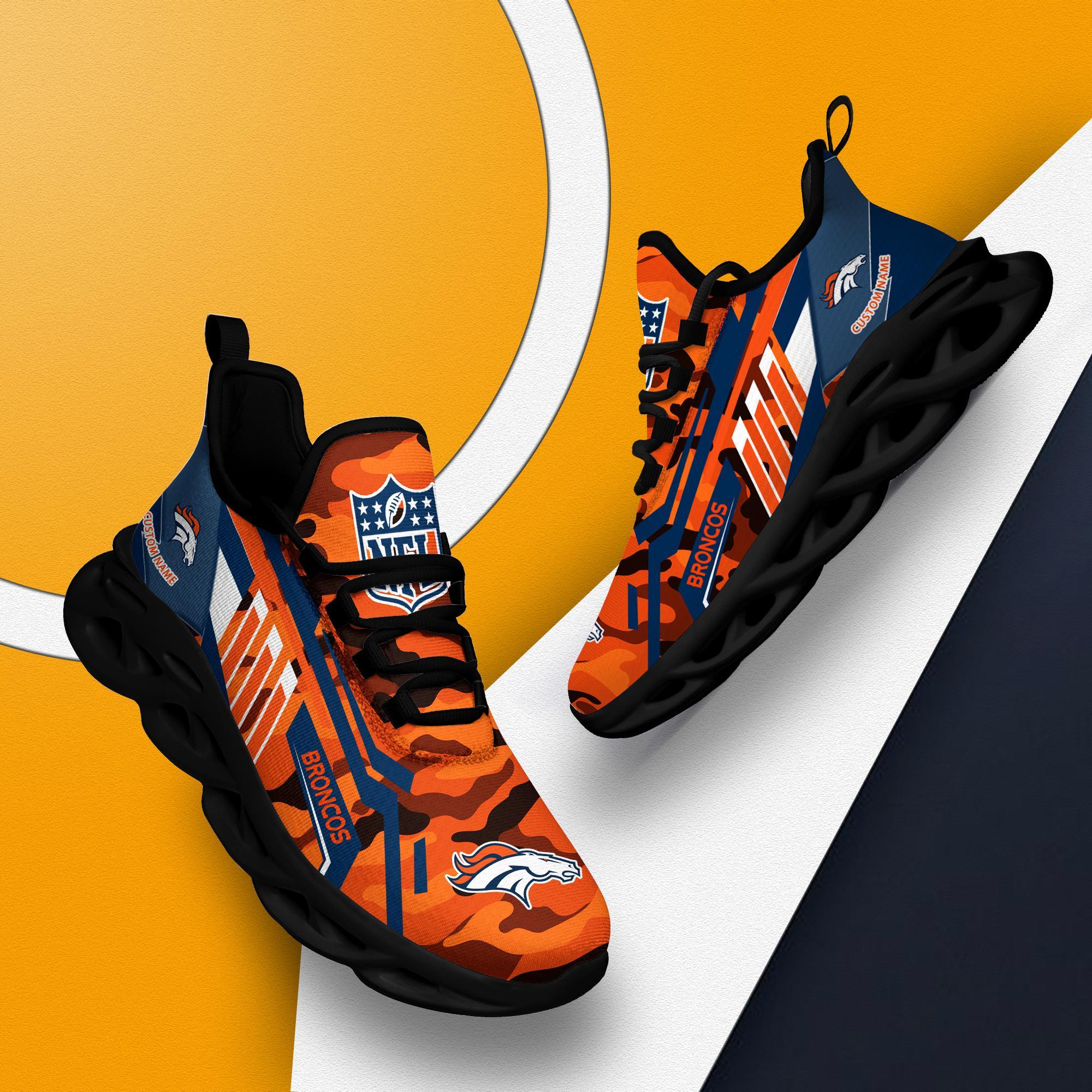 Ideafootwear Denver Broncos Max Soul Shoes Sneakers For Men And Women