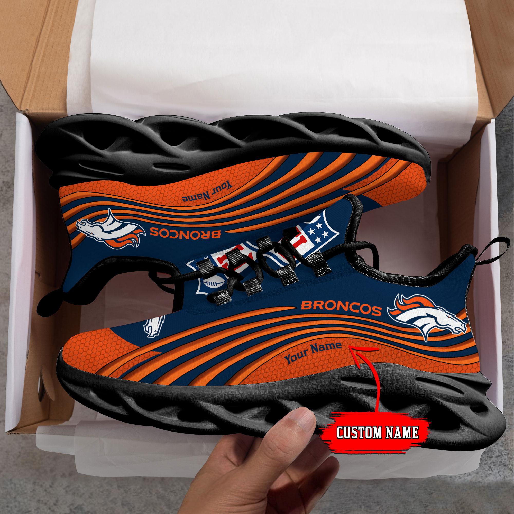 Ideafootwear Denver Broncos Max Soul Shoes Sneakers For Men And Women