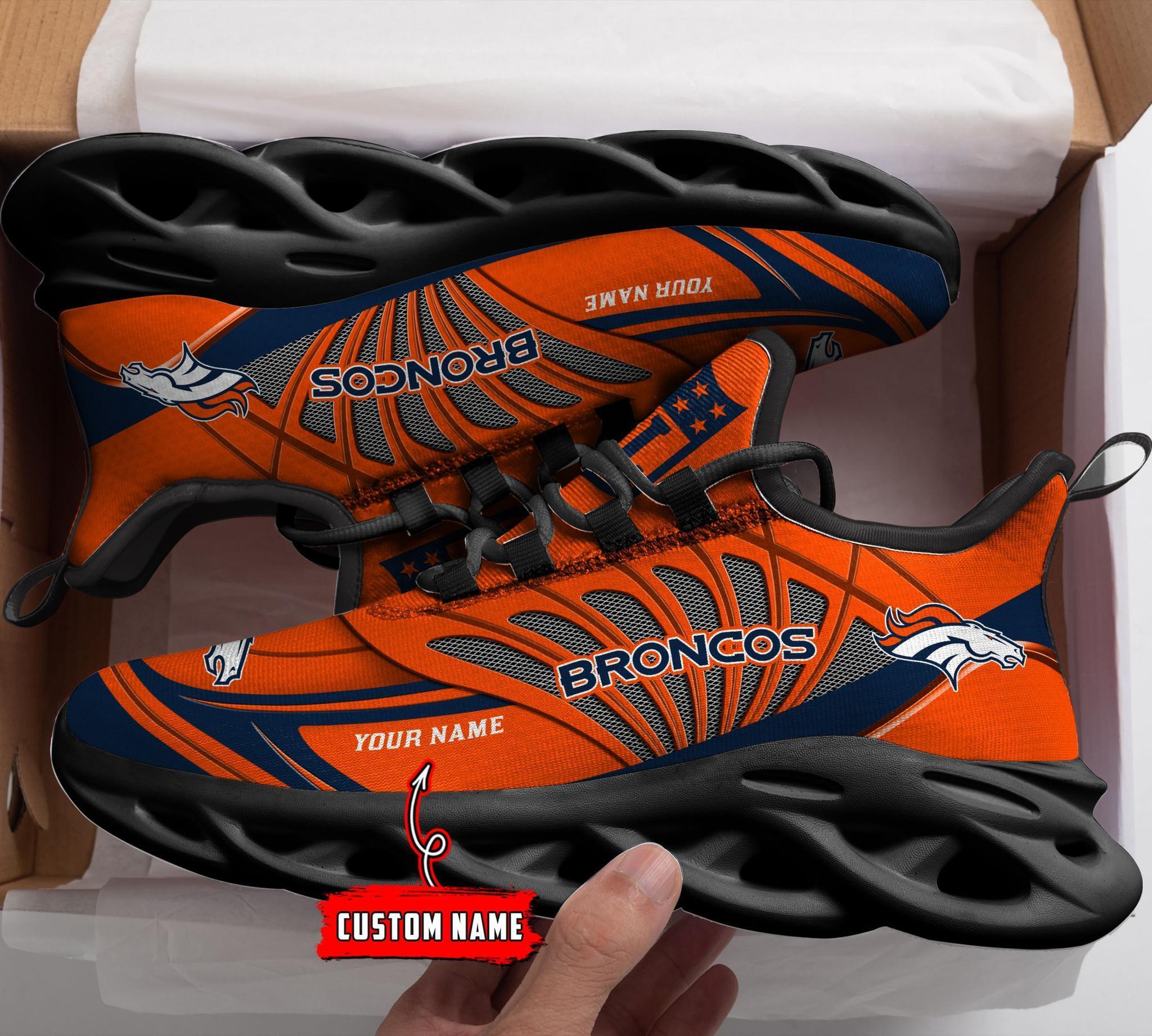 Ideafootwear Denver Broncos Max Soul Shoes Sneakers For Men And Women