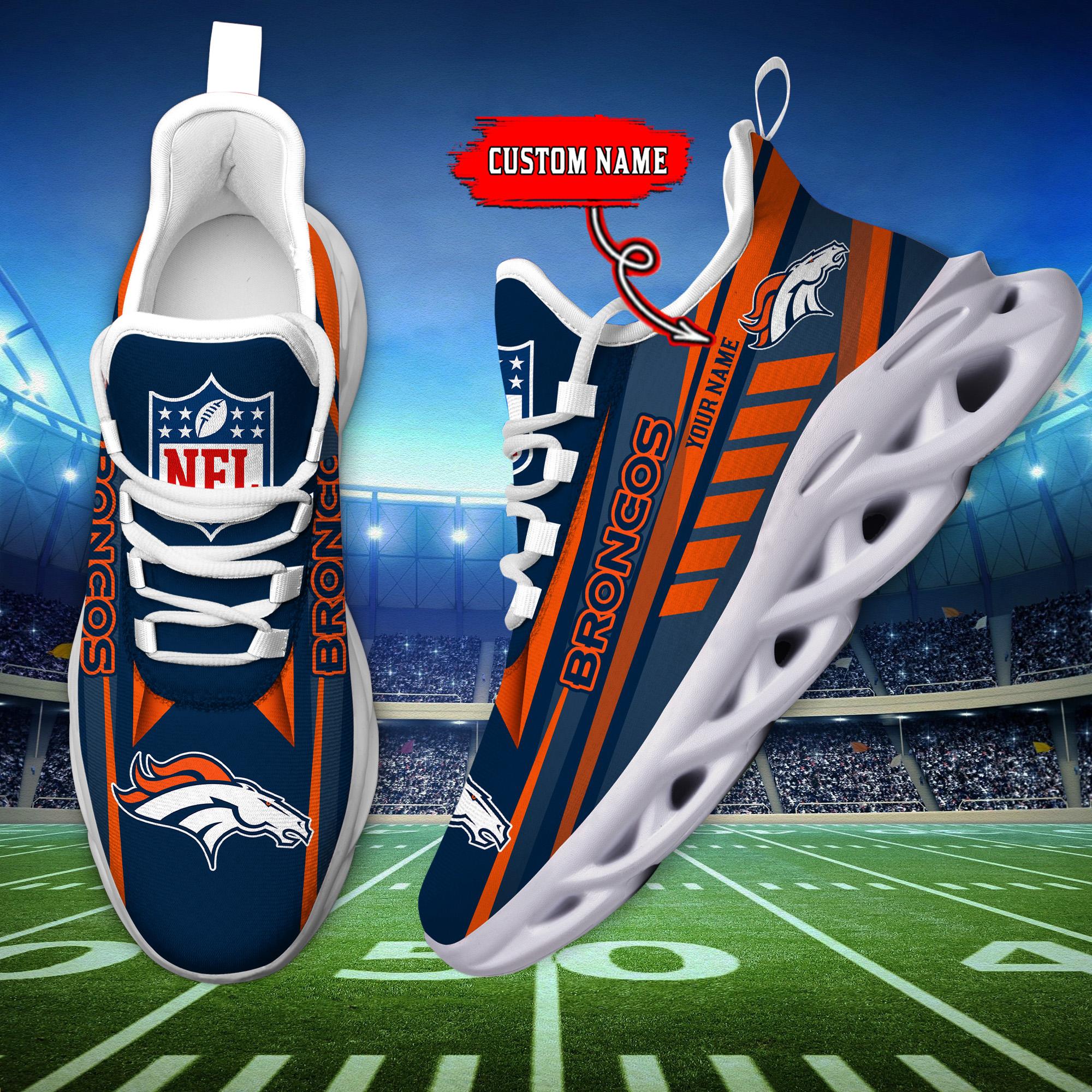 Ideafootwear Denver Broncos Max Soul Shoes Sneakers For Men And Women