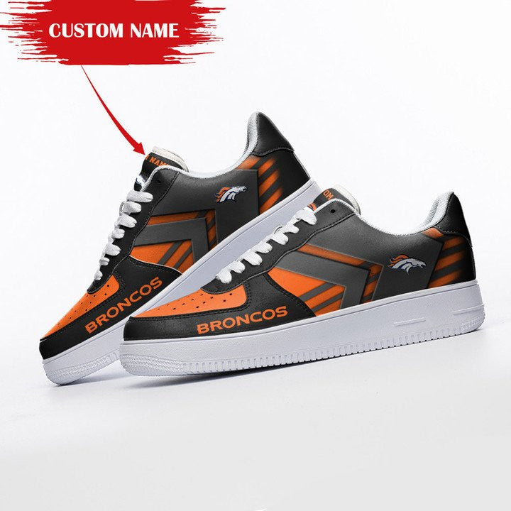 Ideafootwear Denver Broncos NFL Air Low-Top Sneakers Shoes For Men And Women