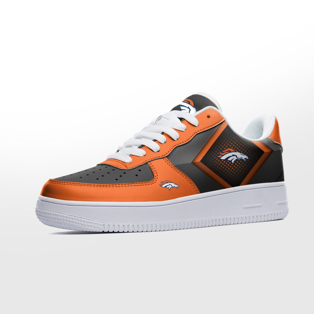 Ideafootwear Denver Broncos NFL Air Low-Top Sneakers Shoes For Men And Women