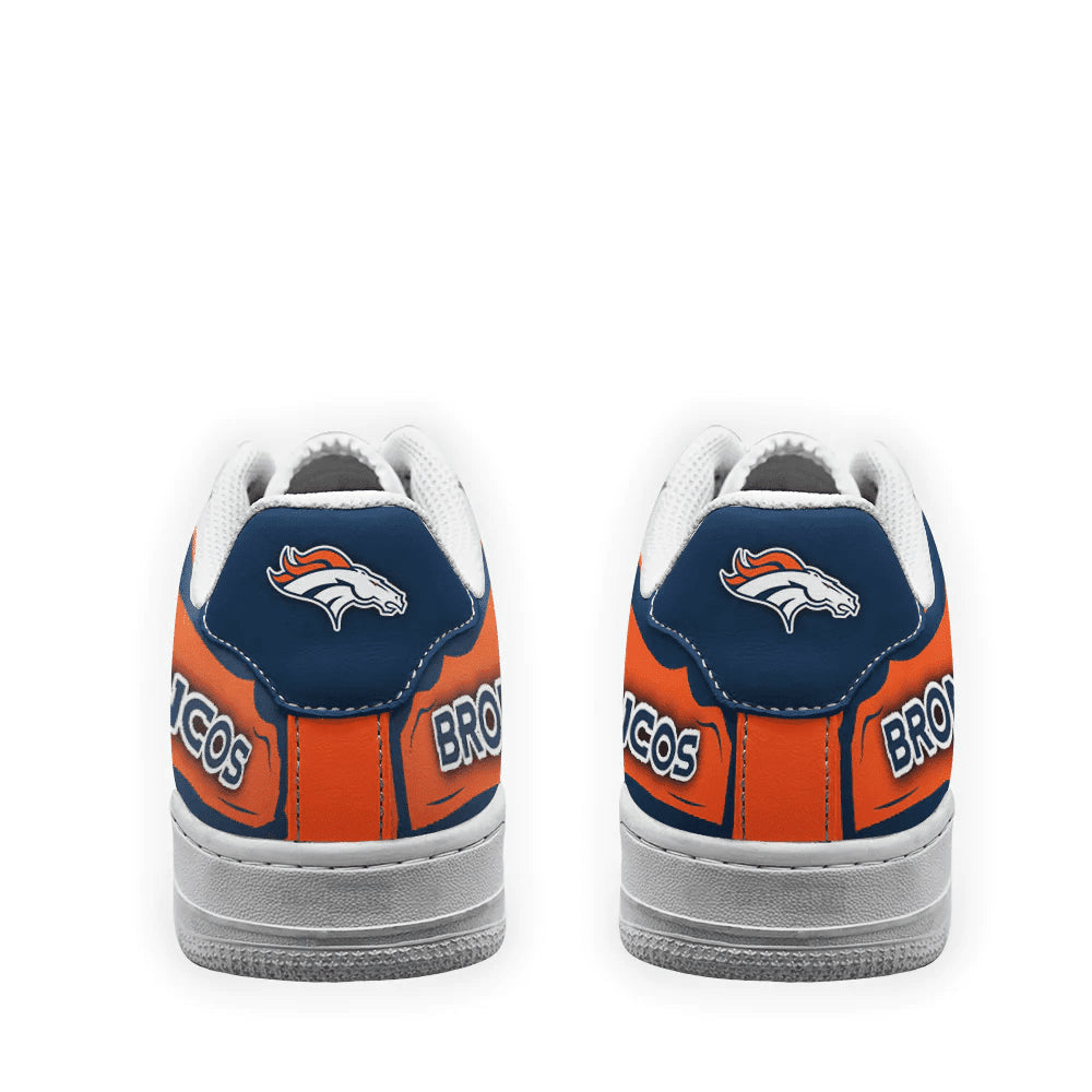 Ideafootwear Denver Broncos NFL Air Low-Top Sneakers Shoes For Men And Women