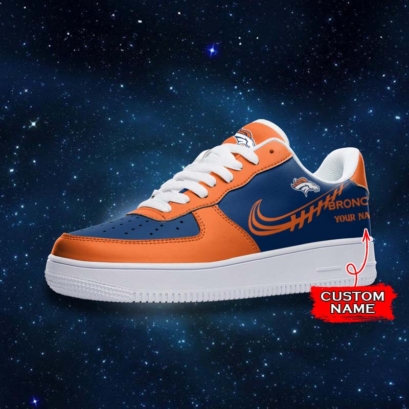 Ideafootwear Denver Broncos NFL Air Low-Top Sneakers Shoes For Men And Women