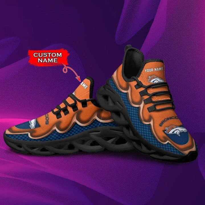Ideafootwear Denver Broncos NFL Max Soul Shoes Sneakers For Men And Women