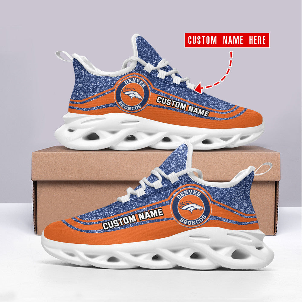 Ideafootwear Denver Broncos NFL Max Soul Shoes Sneakers For Men And Women