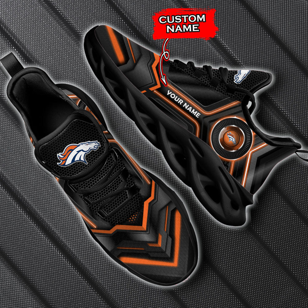 Ideafootwear Denver Broncos NFL Max Soul Shoes Sneakers For Men And Women