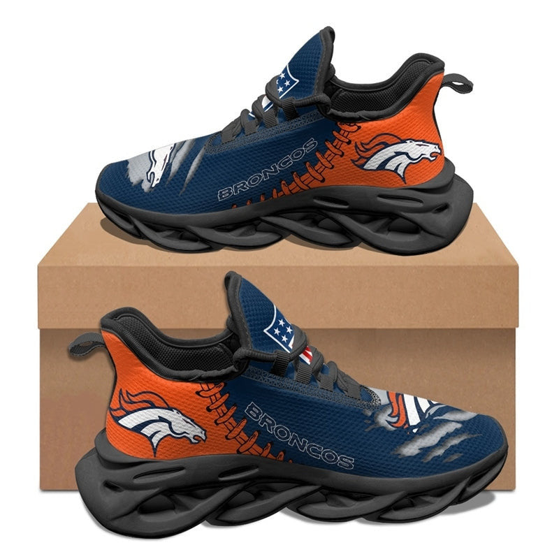 Ideafootwear Denver Broncos NFL Max Soul Shoes Sneakers For Men And Women
