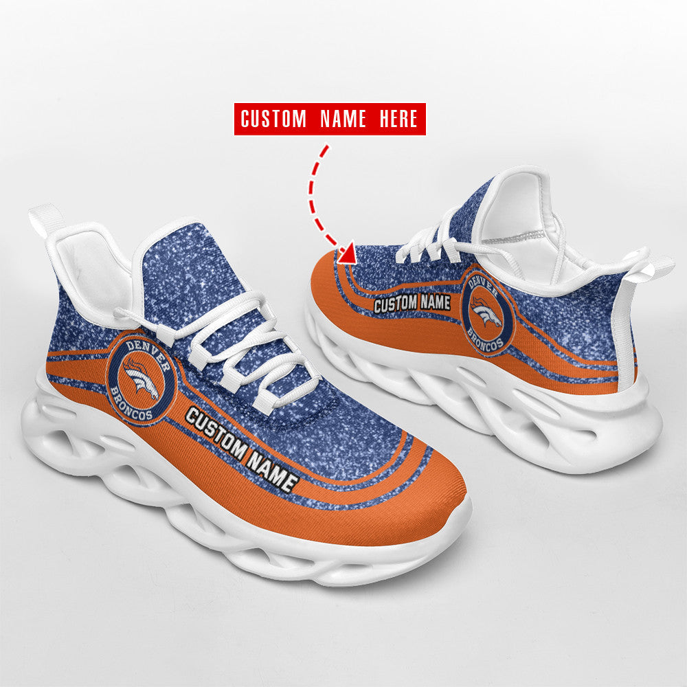 Ideafootwear Denver Broncos NFL Max Soul Shoes Sneakers For Men And Women