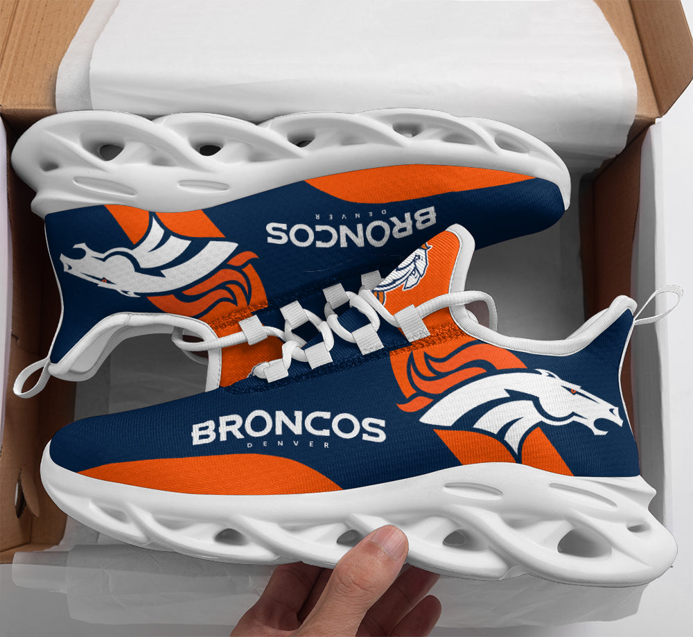 Ideafootwear Denver Broncos NFL Max Soul Shoes Sneakers For Men And Women
