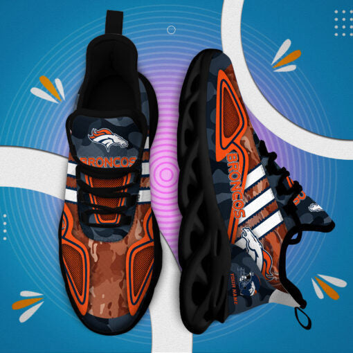 Ideafootwear Denver Broncos NFL Max Soul Shoes Sneakers For Men And Women