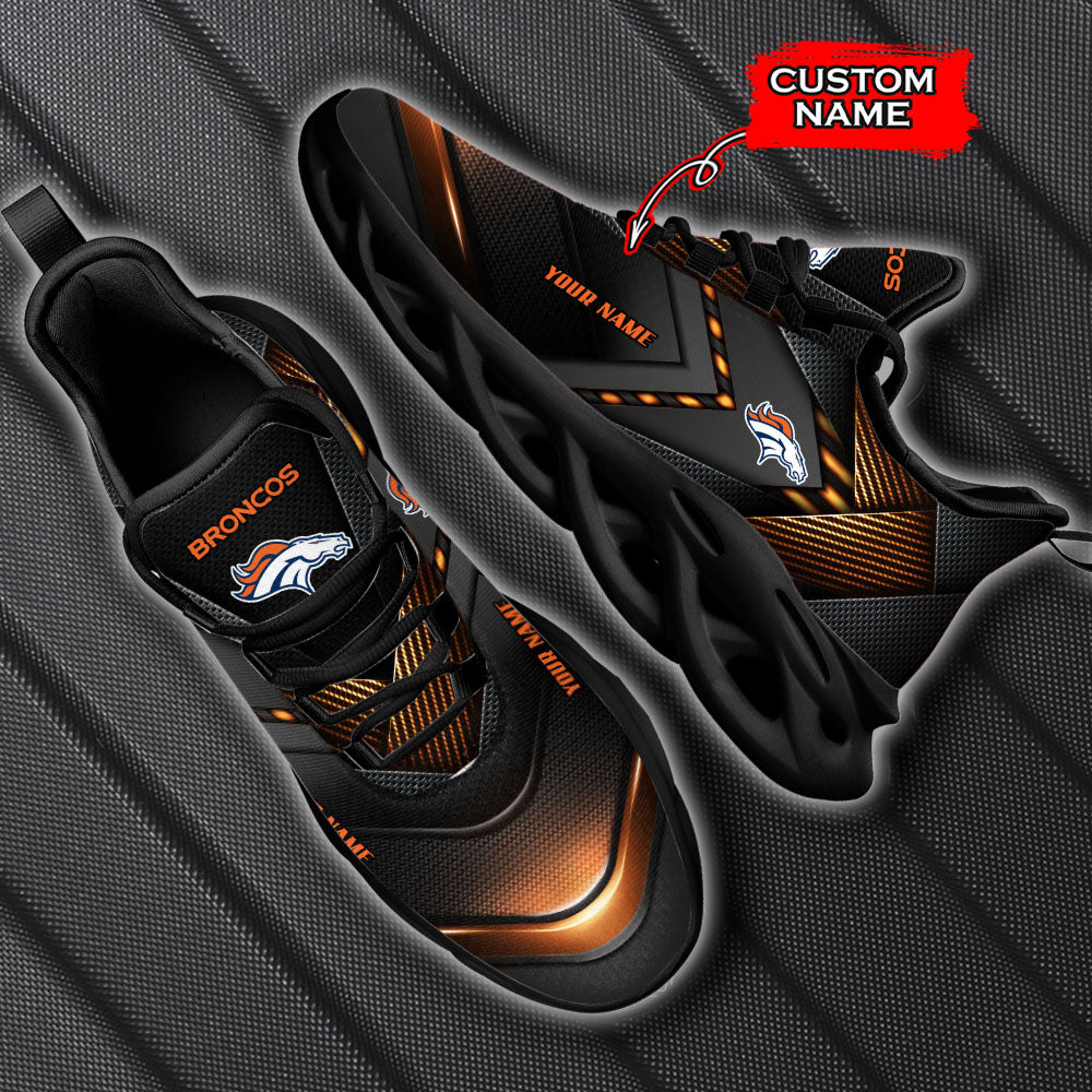 Ideafootwear Denver Broncos NFL Max Soul Shoes Sneakers For Men And Women
