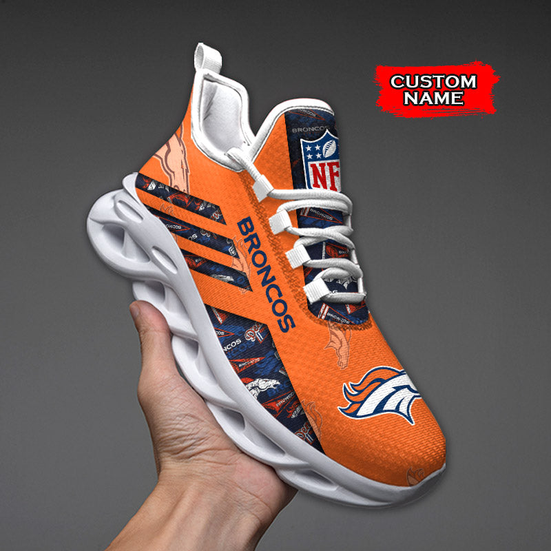 Ideafootwear Denver Broncos NFL Max Soul Shoes Sneakers For Men And Women