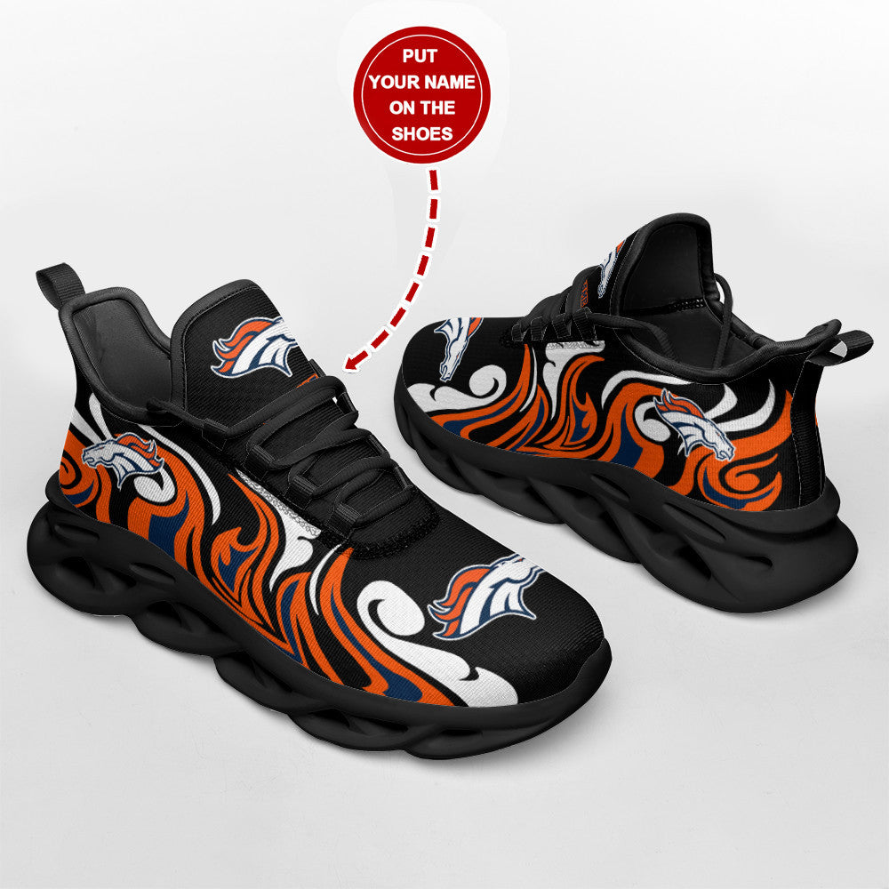 Ideafootwear Denver Broncos NFL Max Soul Shoes Sneakers For Men And Women