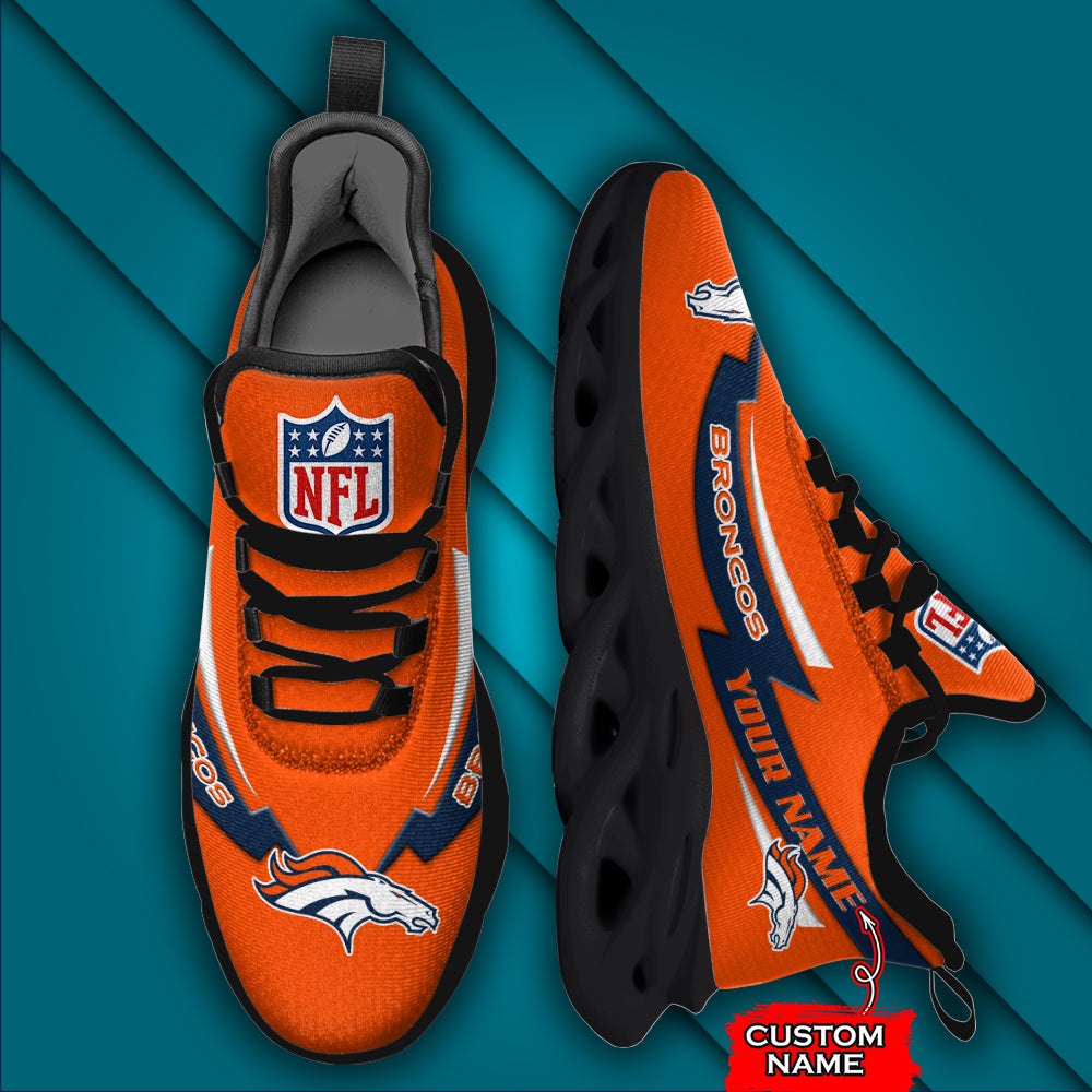 Ideafootwear  Denver Broncos NFL Max Soul Shoes Sneakers For Men And Women