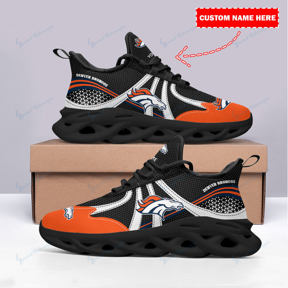 Ideafootwear Denver Broncos NFL Max Soul Shoes Sneakers For Men And Women