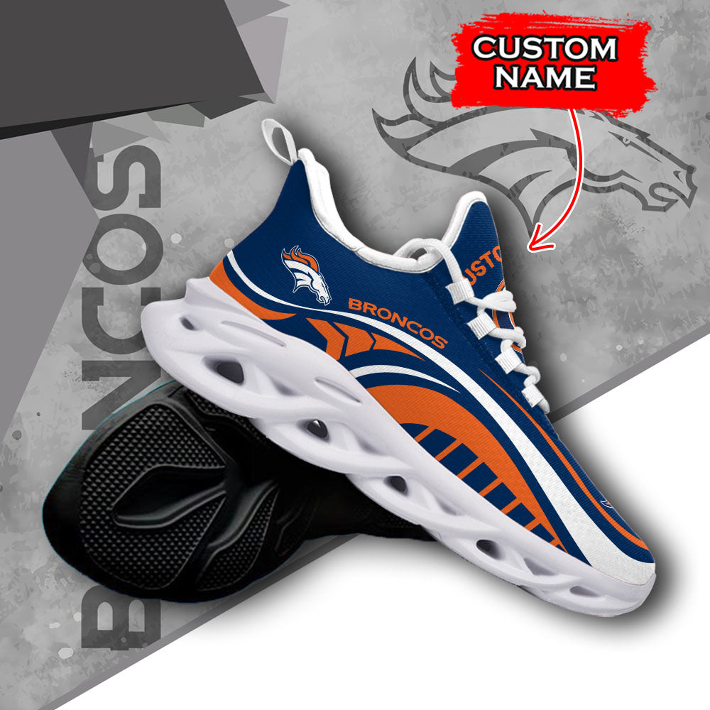 Ideafootwear Denver Broncos NFL Max Soul Shoes Sneakers For Men And Women