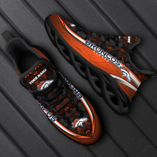 Ideafootwear Denver Broncos NFL Max Soul Shoes Sneakers For Men And Women