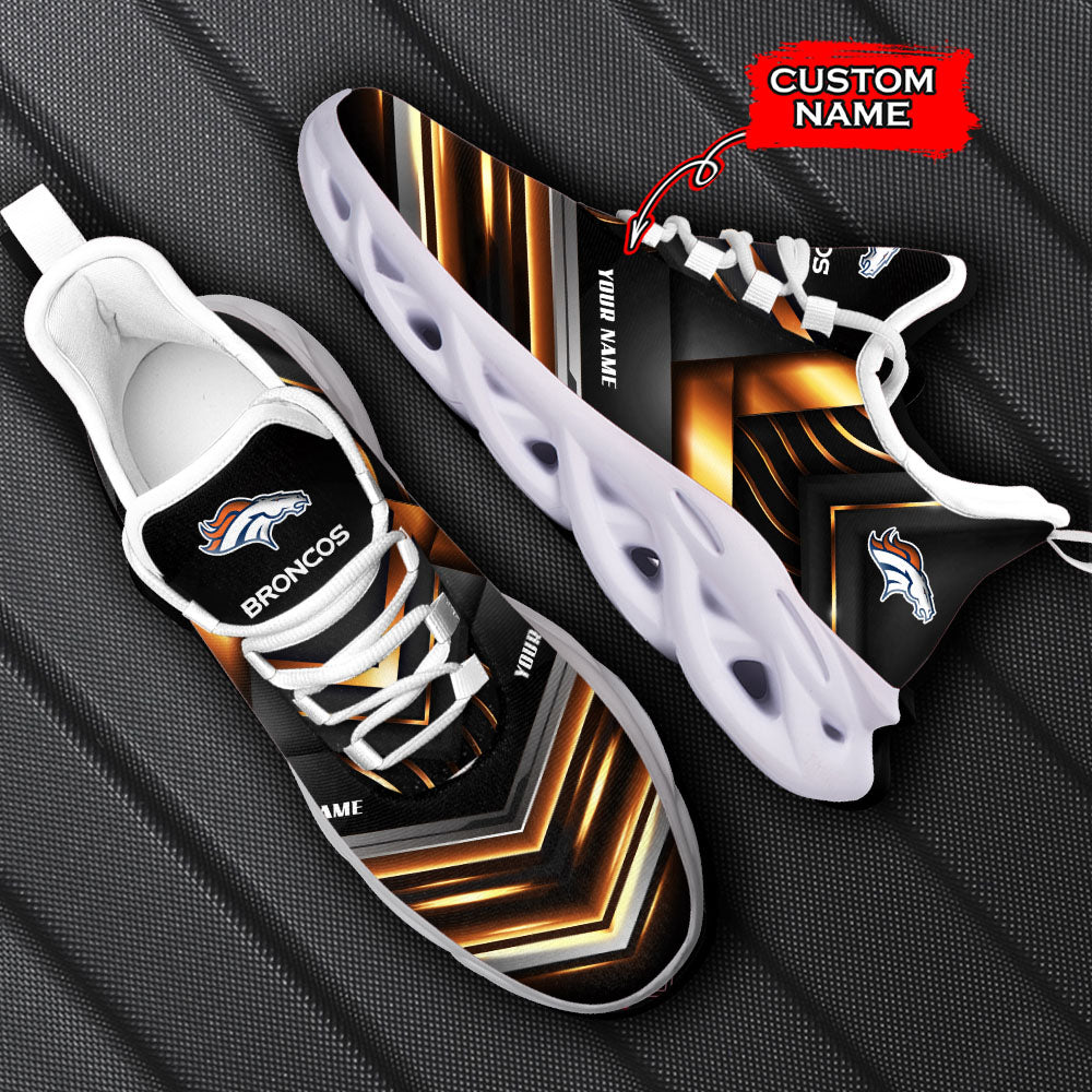 Ideafootwear Denver Broncos NFL Max Soul Shoes Sneakers For Men And Women