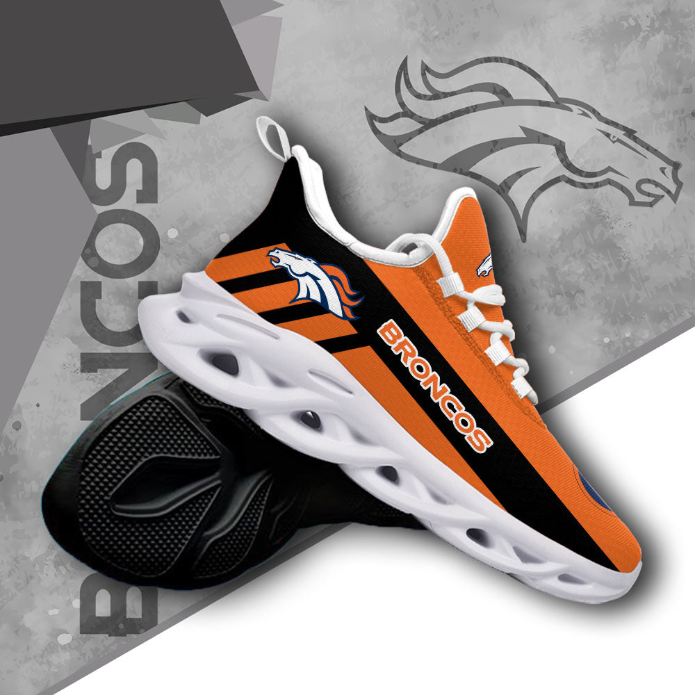 Ideafootwear Denver Broncos NFL Max Soul Shoes Sneakers For Men And Women