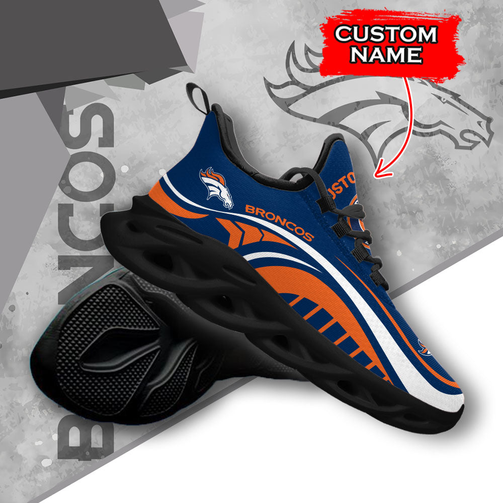 Ideafootwear Denver Broncos NFL Max Soul Shoes Sneakers For Men And Women