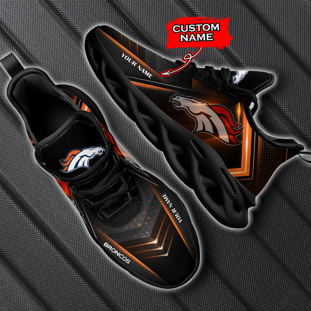 Ideafootwear Denver Broncos NFL Max Soul Shoes Sneakers For Men And Women