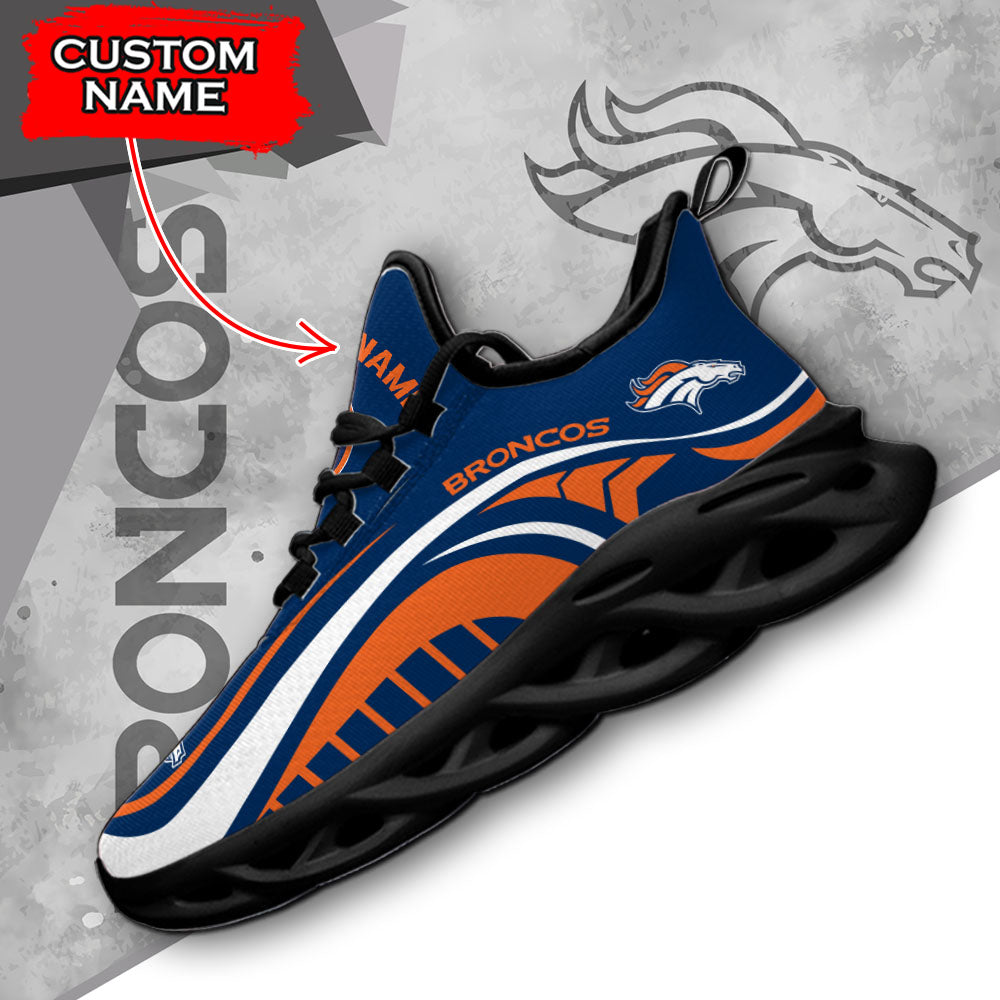 Ideafootwear Denver Broncos NFL Max Soul Shoes Sneakers For Men And Women