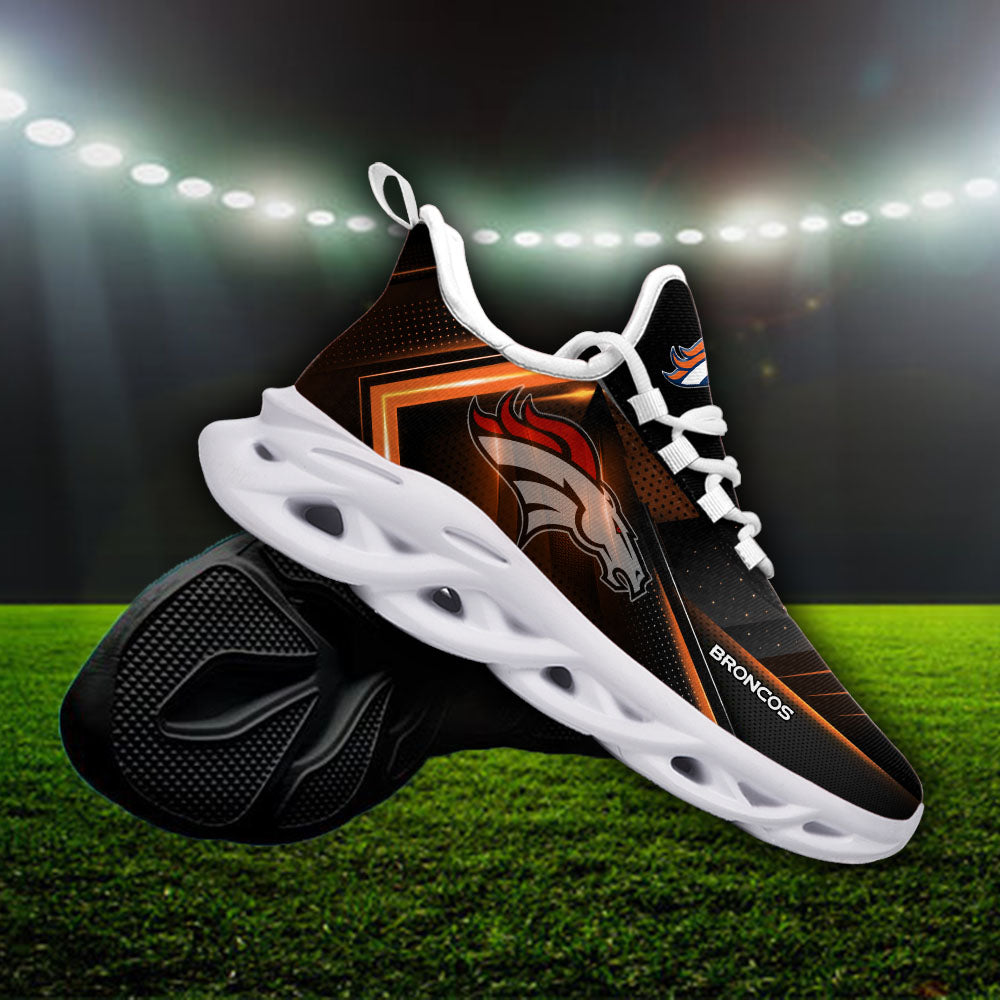 Ideafootwear Denver Broncos NFL Max Soul Shoes Sneakers For Men And Women