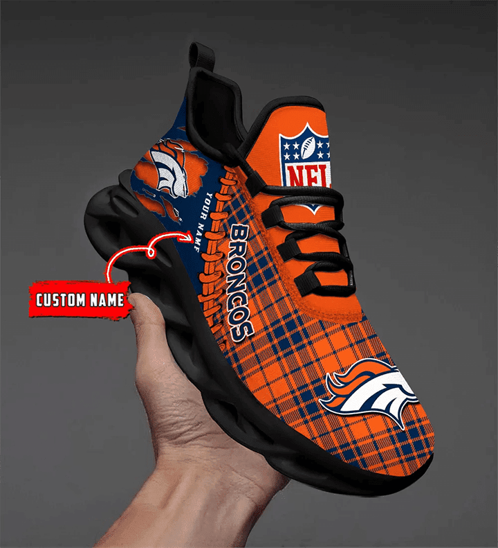 Ideafootwear Denver Broncos NFL Max Soul Shoes Sneakers For Men And Women