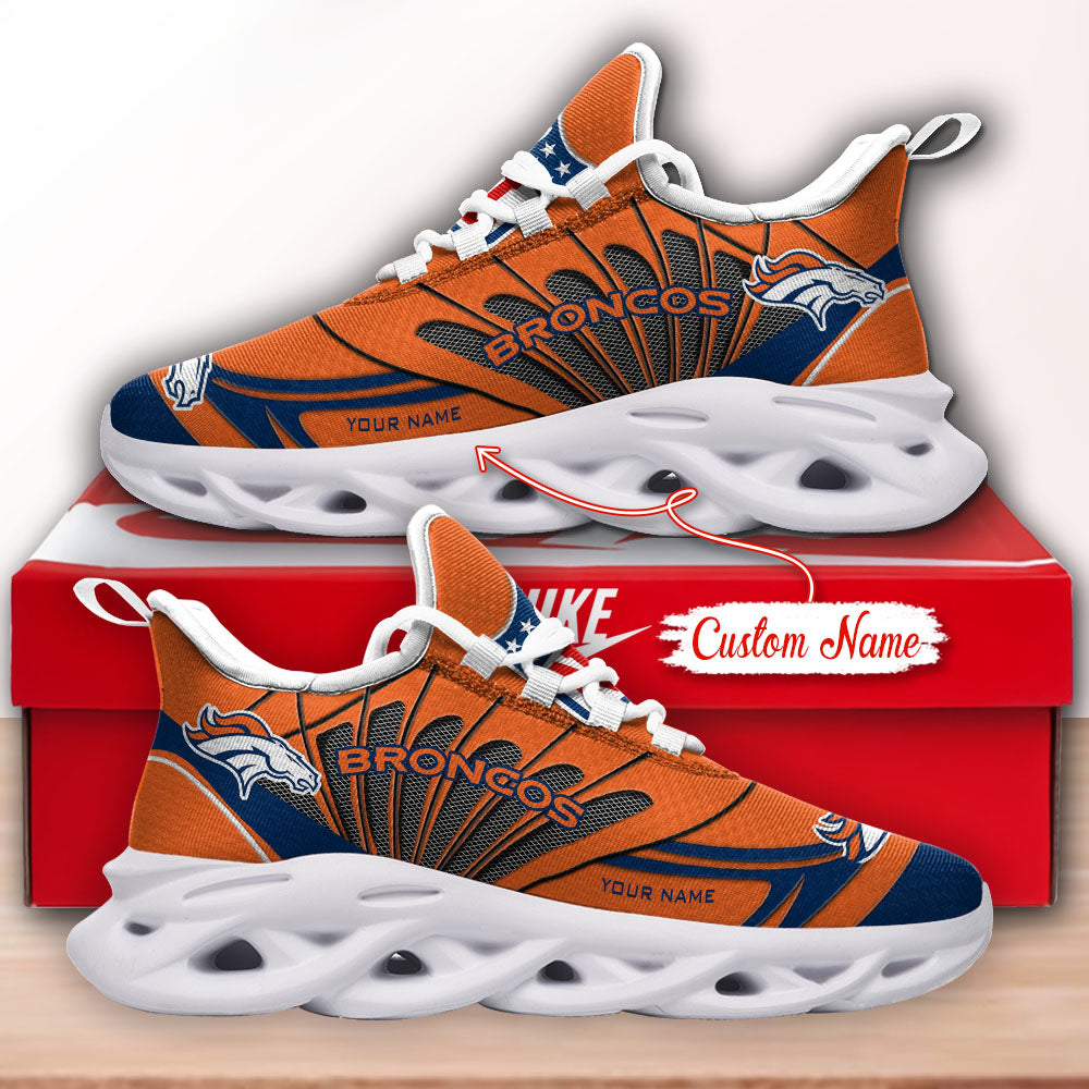 Ideafootwear Denver Broncos NFL Max Soul Shoes Sneakers For Men And Women