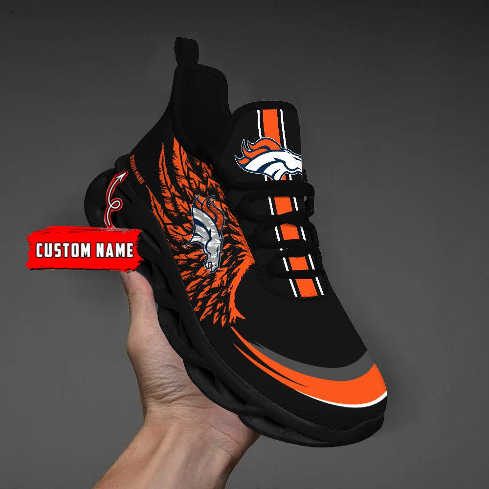 Ideafootwear Denver Broncos NFL Max Soul Shoes Sneakers For Men And Women