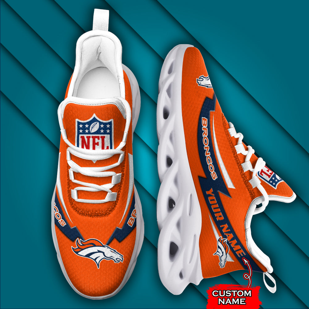 Ideafootwear  Denver Broncos NFL Max Soul Shoes Sneakers For Men And Women