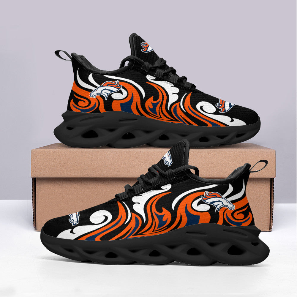 Ideafootwear Denver Broncos NFL Max Soul Shoes Sneakers For Men And Women