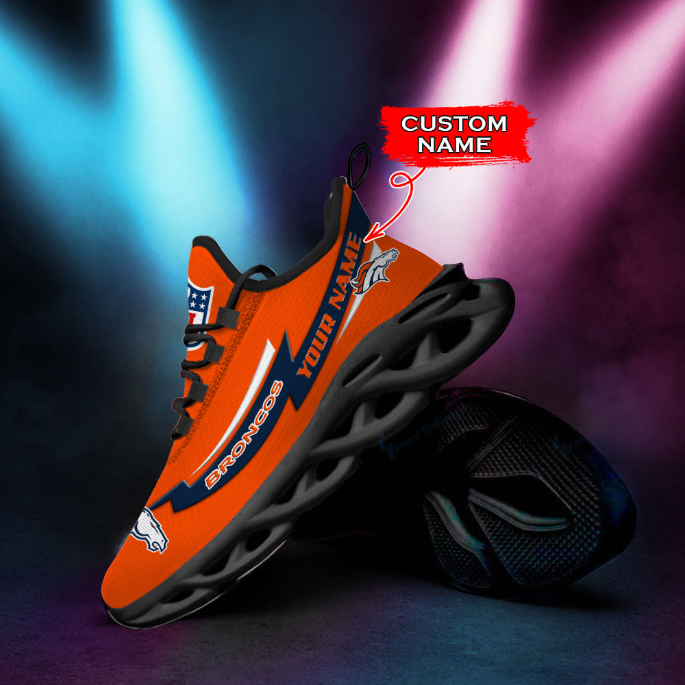 Ideafootwear  Denver Broncos NFL Max Soul Shoes Sneakers For Men And Women