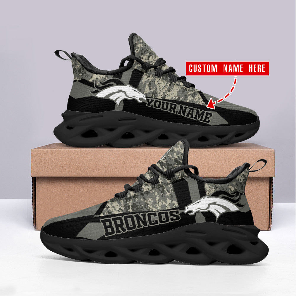 Ideafootwear Denver Broncos NFL Max Soul Shoes Sneakers For Men And Women