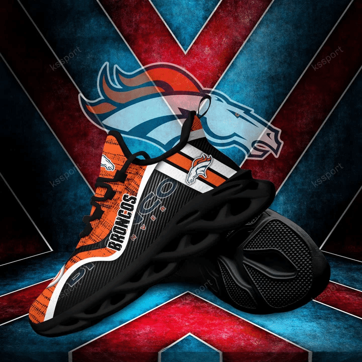 Ideafootwear Denver Broncos NFL Max Soul Shoes Sneakers For Men And Women
