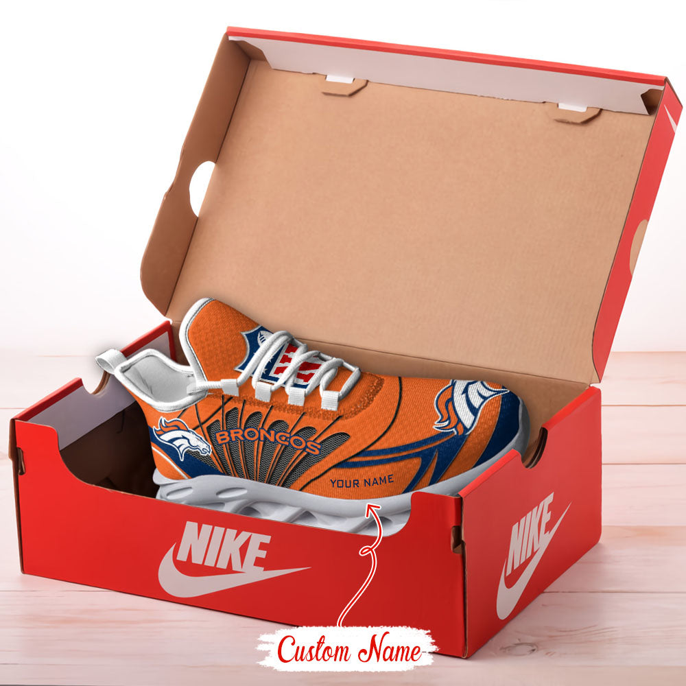 Ideafootwear Denver Broncos NFL Max Soul Shoes Sneakers For Men And Women