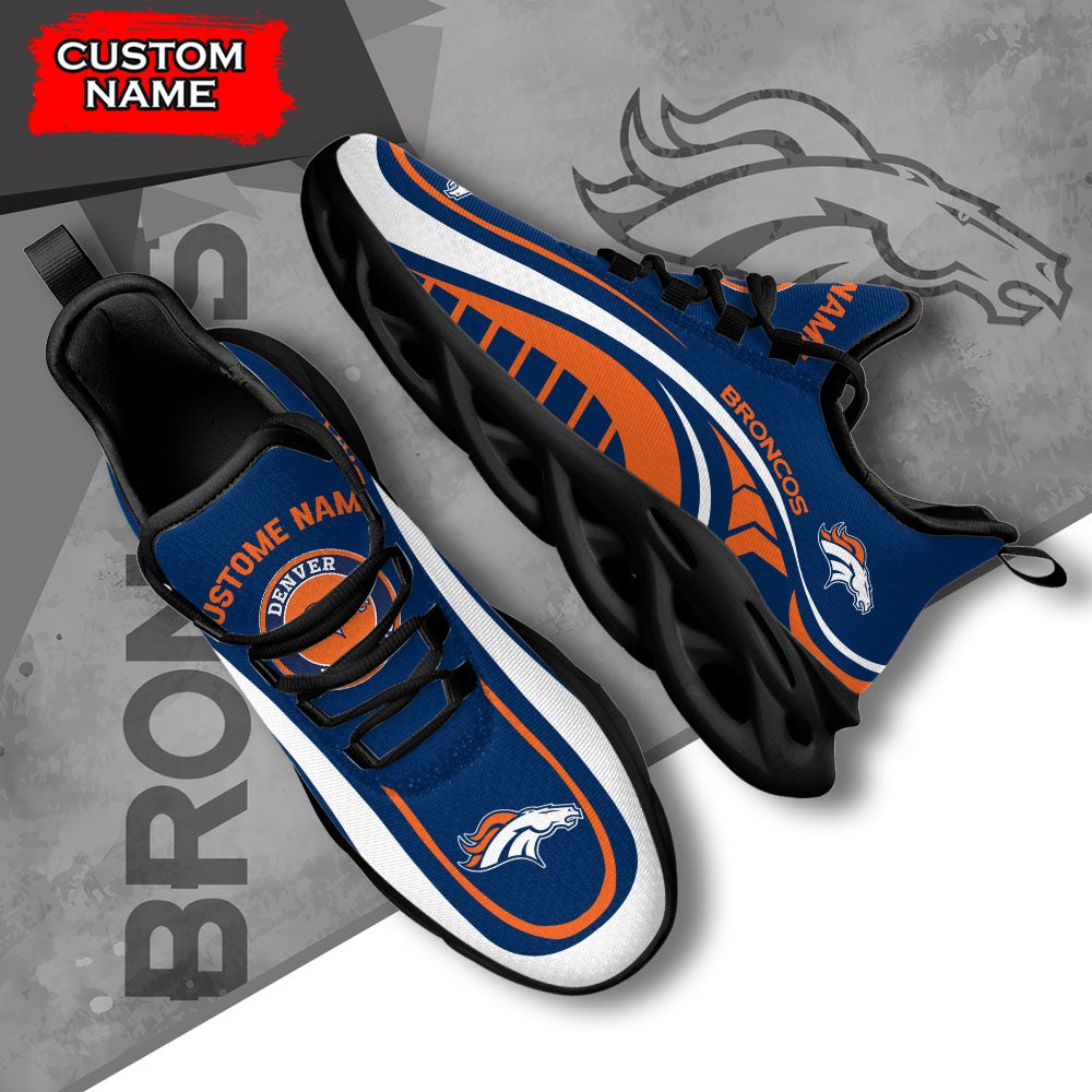 Ideafootwear Denver Broncos NFL Max Soul Shoes Sneakers For Men And Women