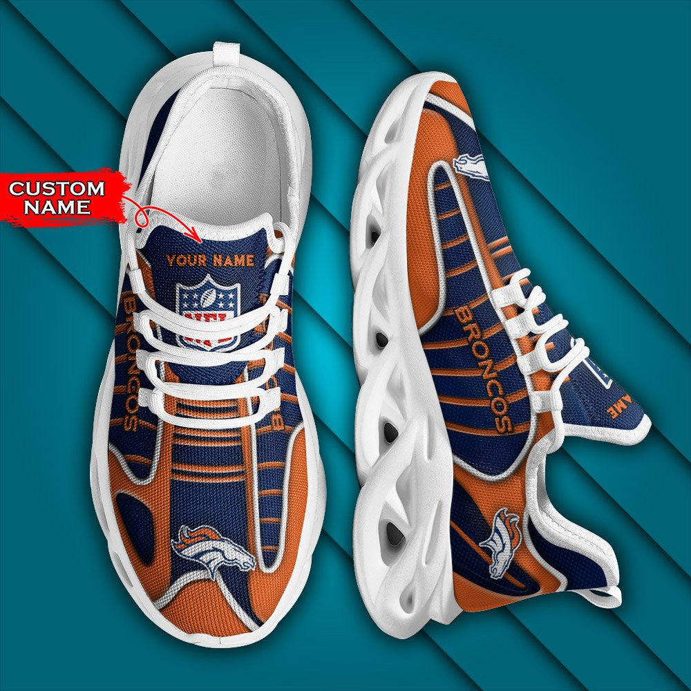 Ideafootwear Denver Broncos NFL Max Soul Shoes Sneakers For Men And Women