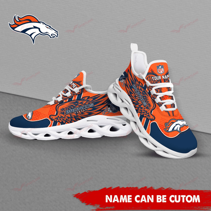 Ideafootwear Denver Broncos NFL Max Soul Shoes Sneakers For Men And Women